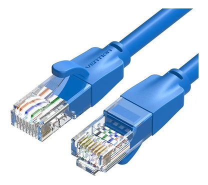 Cable De Red Cat6 Patch Cord Utp 0,5 M Gigabit Vention Azul