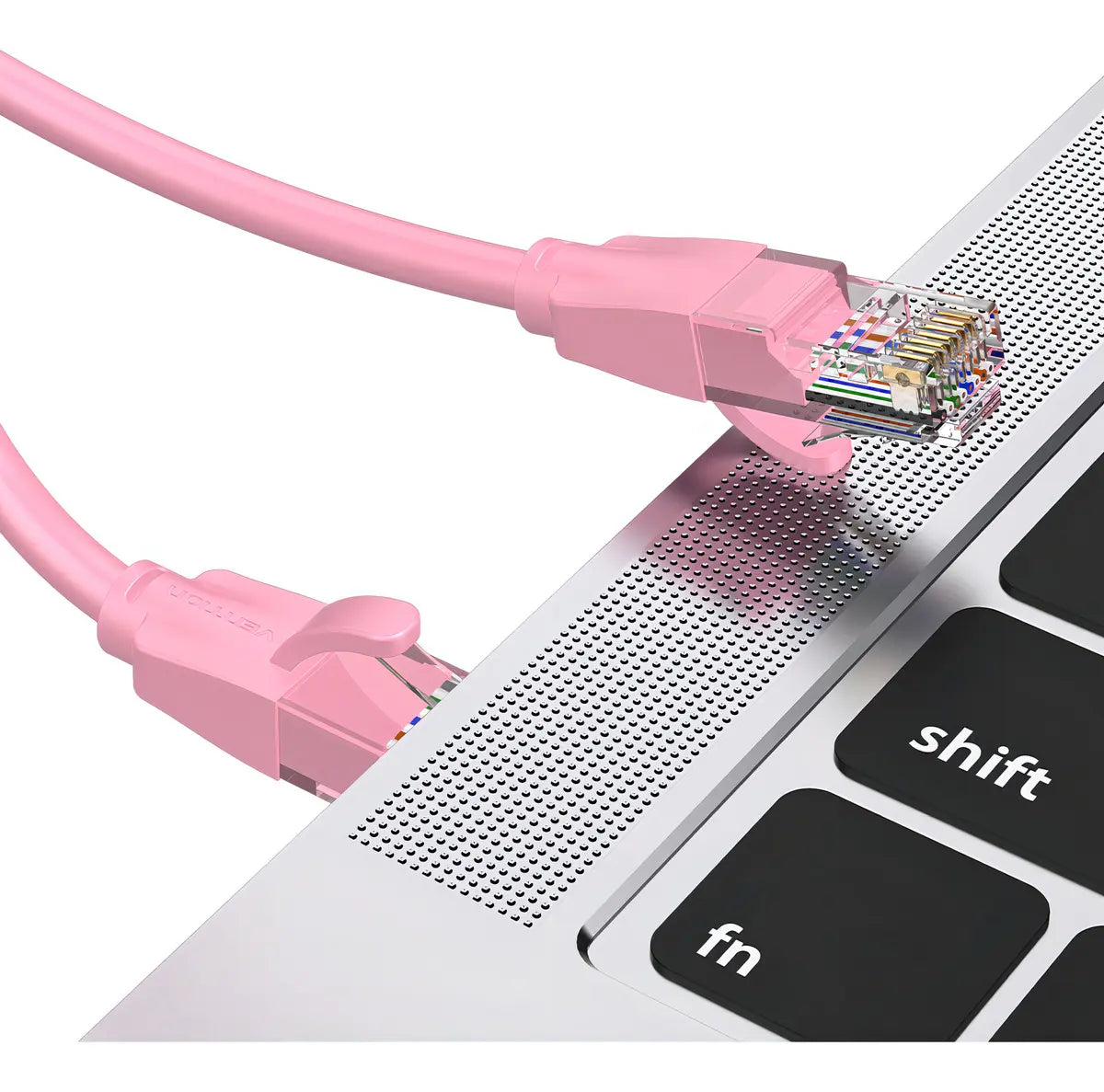 Cable Red Cat6 Utp Gigabit Patch Cord Rj45 1m Rosa Vention