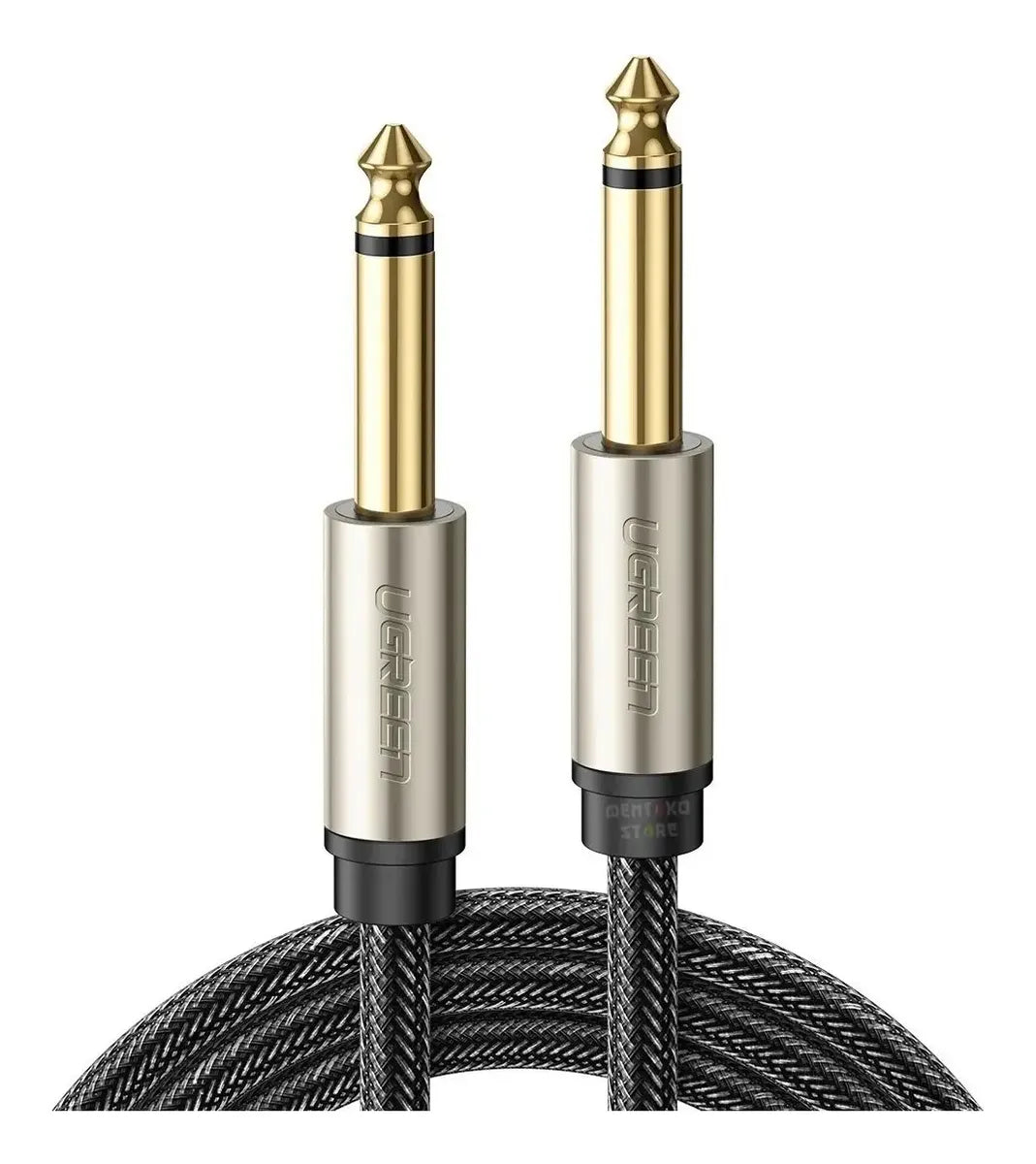 Cable Audio Plug Aux 6,5mm Estereo Gris 2m Trenzado Ugreen
