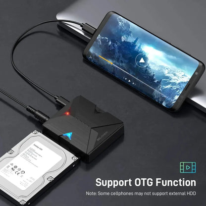 Docking Station Doble Bahia Usb 3,2 Sata 2,5 / 3,5 Belcheri