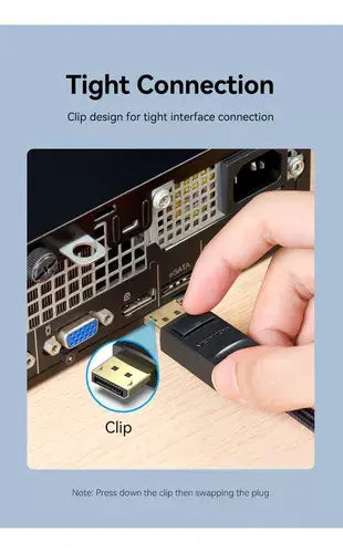 Cable Displayport Dp A Hdmi 4k 60hz Trenzado 1,5m Vention