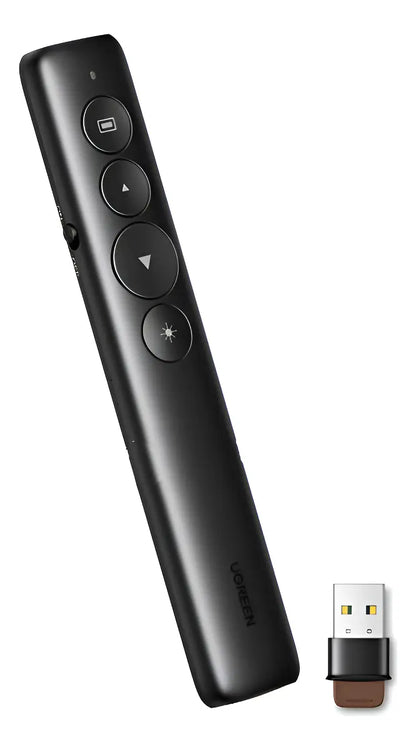 Presentador Inalambrico Puntero Laser Control Remoto Ugreen Negro