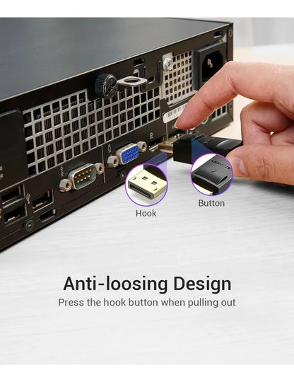 Cable Adaptador Display Port (dp) A Hdmi 3 Metros Vention