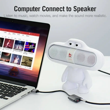 Adaptador Tarjeta Sonido Externa Usb Auricular Mic Vention