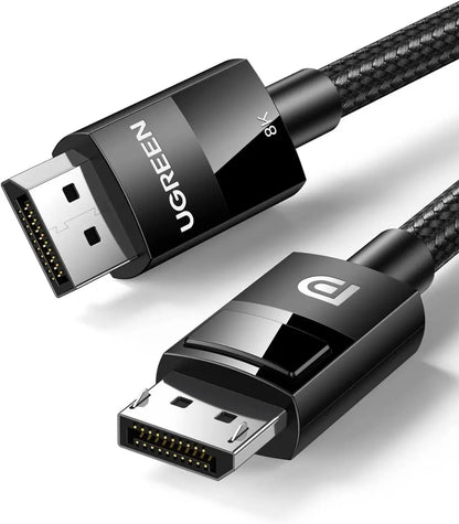 Cable Display Port 1,4 Gamer 8k 60hz 4k Hdr 3d 1,5m Ugreen Negro