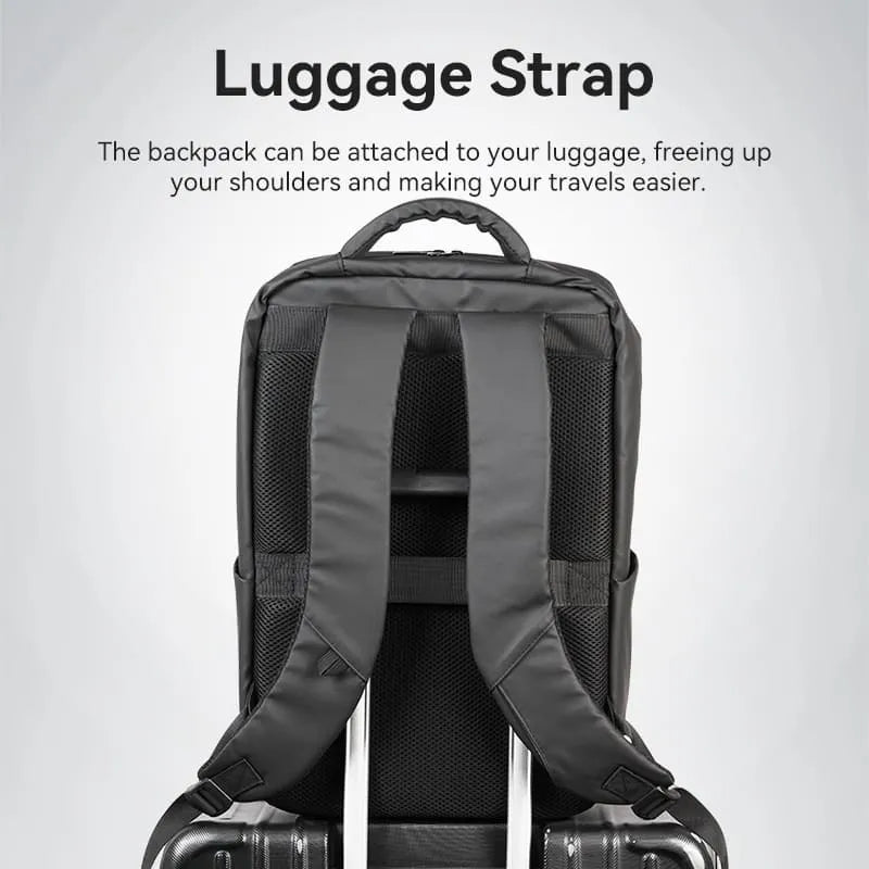 Mochila Porta Notebook / Laptop 15,6 Ipx4 20 Litros Vention Negro Liso