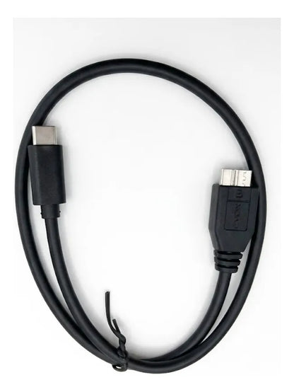 Cable Usb C A Micro B Evox 0,50 Cm Pc Disco Rigido Externo Negro