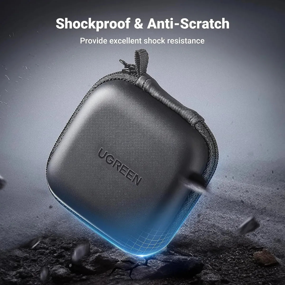 Estuche Para Auriculares Cables Y Accesorios Negro Ugreen
