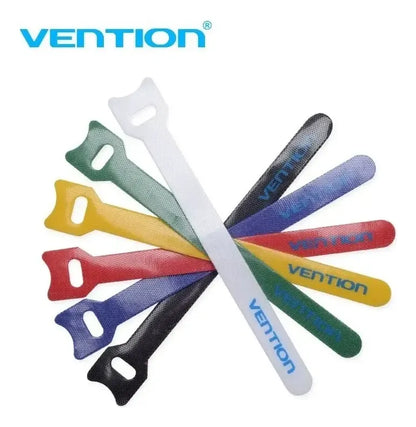 Organizador De Cables Nylon Super Adhesivo 15cm Vention Multicolor