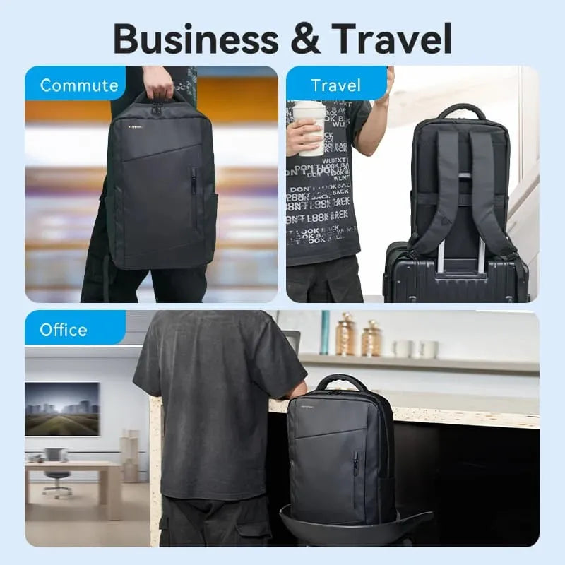 Mochila Porta Notebook / Laptop 15,6 Ipx4 20 Litros Vention Negro Liso