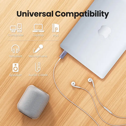 Adaptador De Audio Externo Usb 2,0 A 3,5 Mm Ugreen