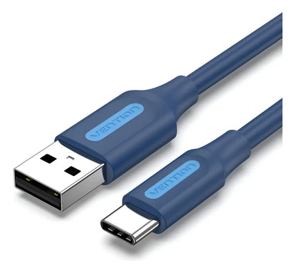 Cable De Carga De Celular Usb A Usb-c 2,0 3a 1m Azul Vention