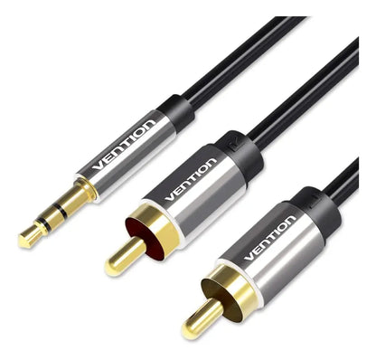 Cable Audio Auxiliar Jack 3,5mm A 2 Rca Macho 2 M Vention