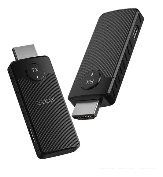 Transmisor Hdmi Inalambrico Wifi Evox 1080p 60hz 30 Metros Negro