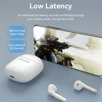 Auriculares Inalambricos Bluetooth 5,3 Ipx4 Elf E02 Vention