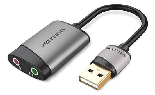 Adaptador Tarjeta Sonido Externa Usb Auricular Mic Vention