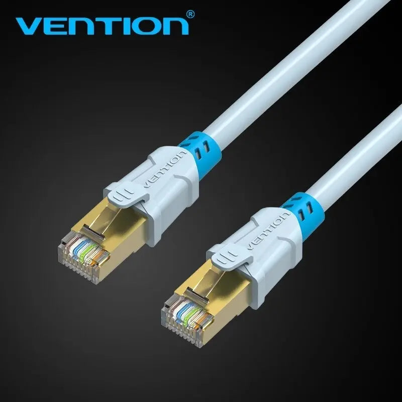 Cable Red Cat6a Blindado 0,75 M Patch Cord Sstp Rj45 Vention