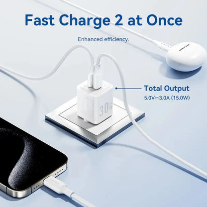 Cargador Con Cable Adaptador Carga Rapida Usb C 30w Vention