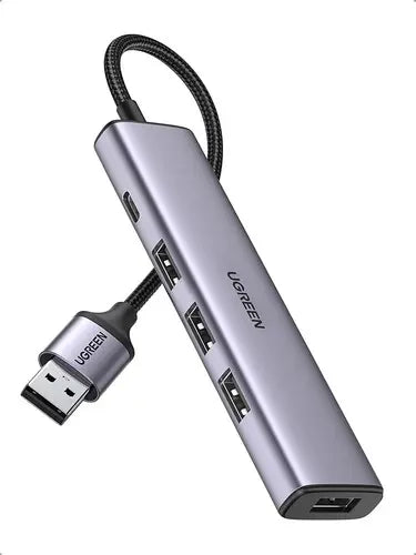 Hub Multipuerto Usb A Usb 3,0 X4 Usb-c Aluminio Ugreen