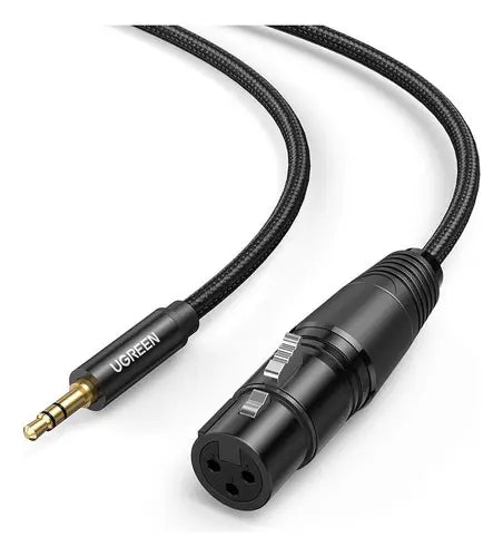 Cable Xlr Cannon Plug 3,5mm Profesional Microfono 1m Ugreen