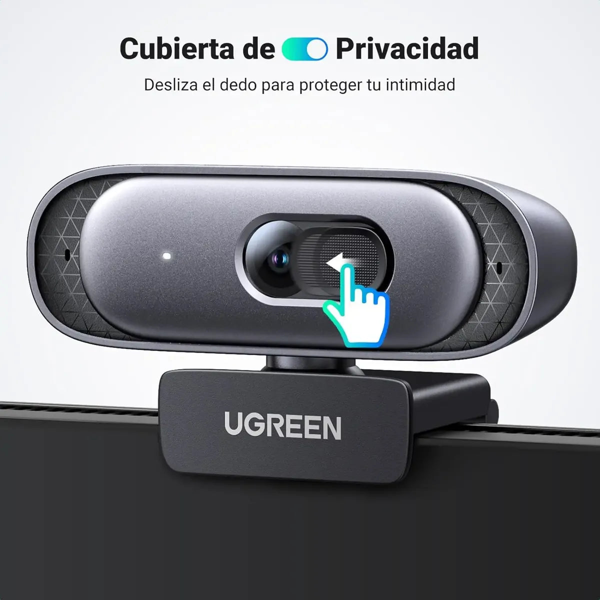 Camara Web Webcam Hd Usb Con Microfono Tapa Camara 2k Ugreen Negro