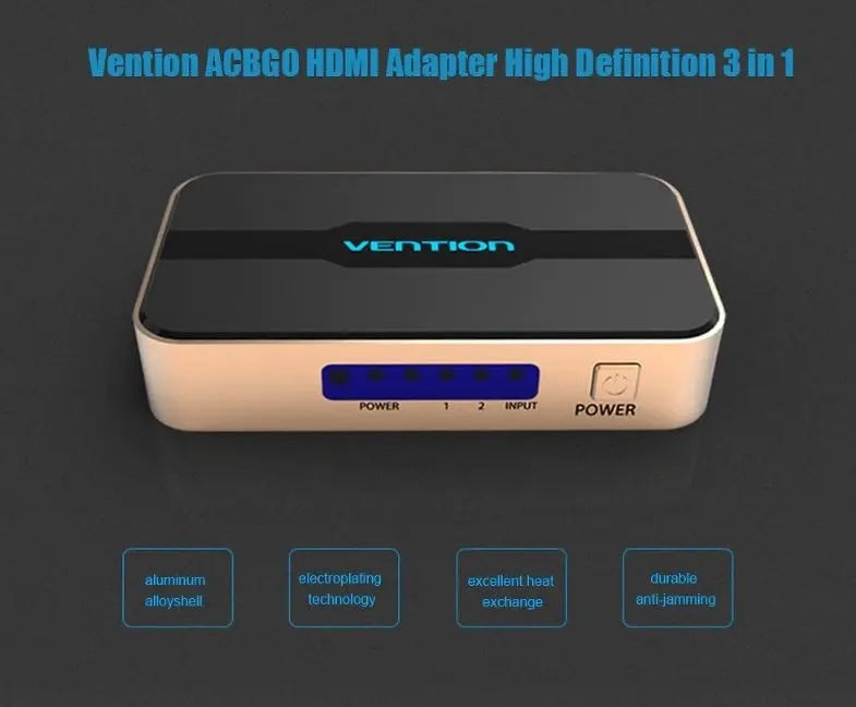 Switch Splitter Hdmi 1,4 1 In 2 Out Hd 4k 3d 1080p Vention