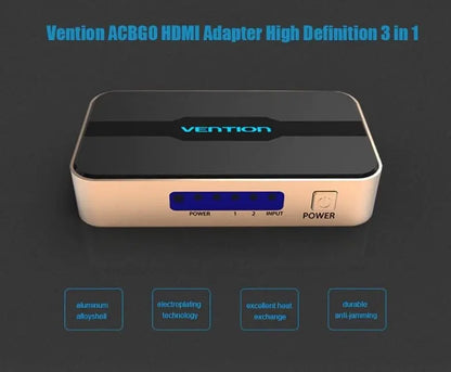 Switch Splitter Hdmi 1,4 1 In 2 Out Hd 4k 3d 1080p Vention