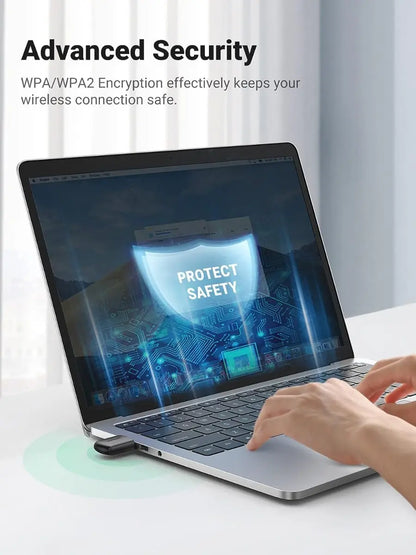 Receptor Wifi Adaptador Placa Red 2,4g 5g Dual Band Ugreen