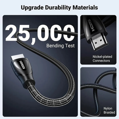 Cable Hdmi 2,1 8k 60hz Earc 48gbps Hdcp 2m Trenzado Ugreen