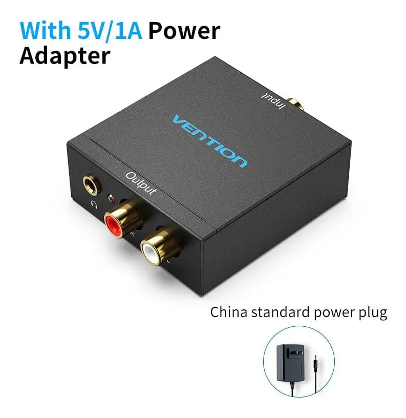 Adaptador Conversor De Audio Rca Digital A Analogico Vention