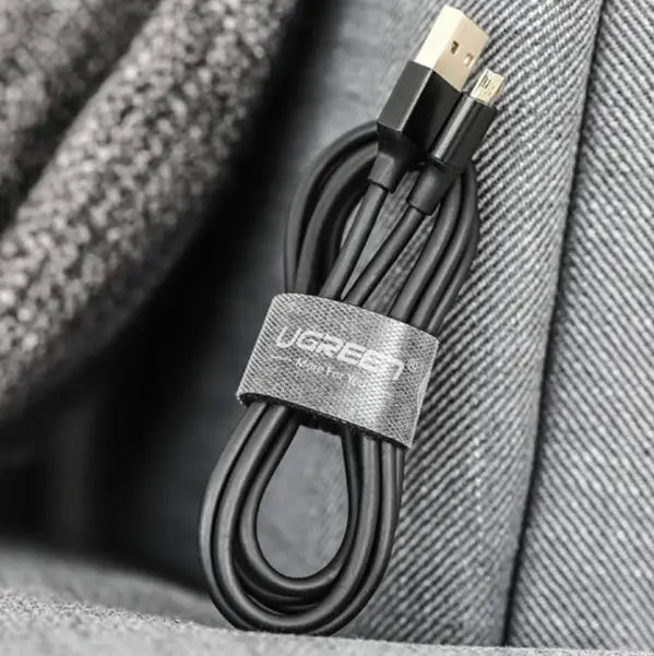 Tira Organizadora De Cables Premium Velcro Nylon 5m Ugreen Negro