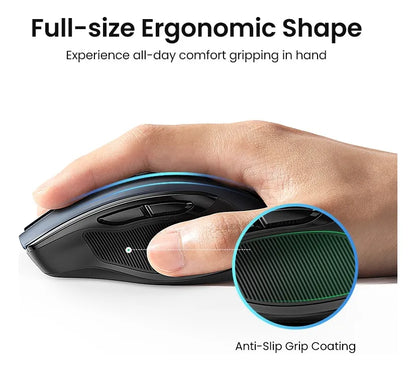 Mouse Ergonomico Inalambrico 4000 Dpi 2,4ghz Negro Ugreen Negro