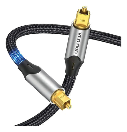Cable Optico Trenzado Audio Digital Fibra Plug 3m Vention