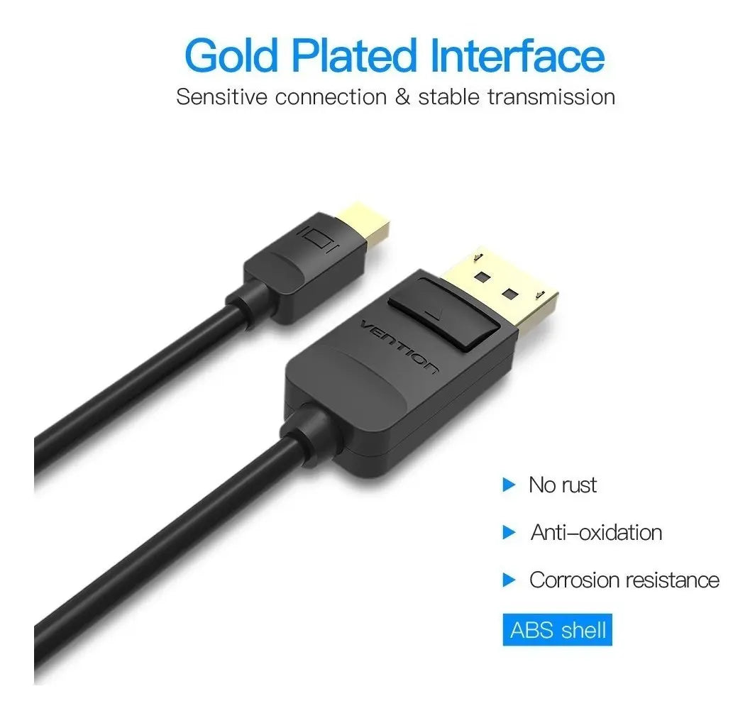Cable Adaptador Display Port A Mini Display Port Vention 2m