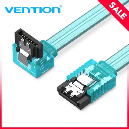 Cable Sata Sata 3,0 Datos Disco Duro Traba Metalica Vention Azul