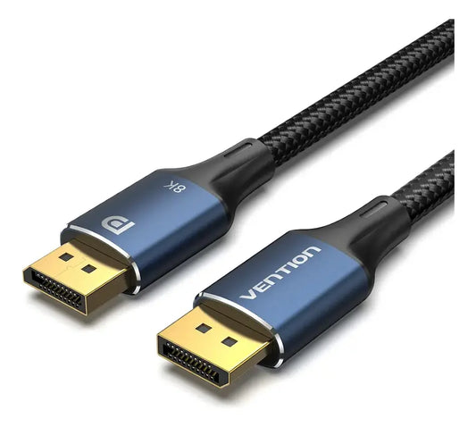 Cable Display Port 8k 60 Hz Hdr Gsync Aluminio 1,5 M Vention