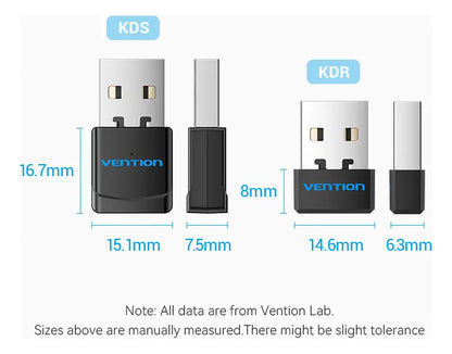 Adaptador Inalambrico Usb Wi-fi De 2,4g Negro Vention