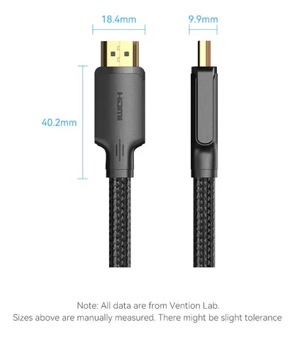 Cable Hdmi 2,0 Certificado 4k 60hz 2m 18 Gbps Hdr Vention