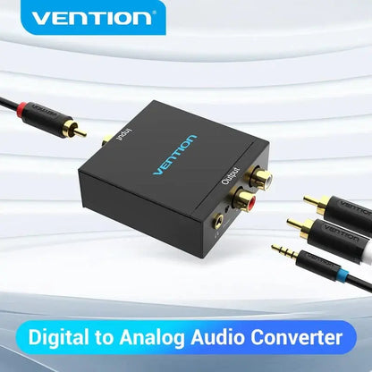 Adaptador Conversor De Audio Rca Digital A Analogico Vention
