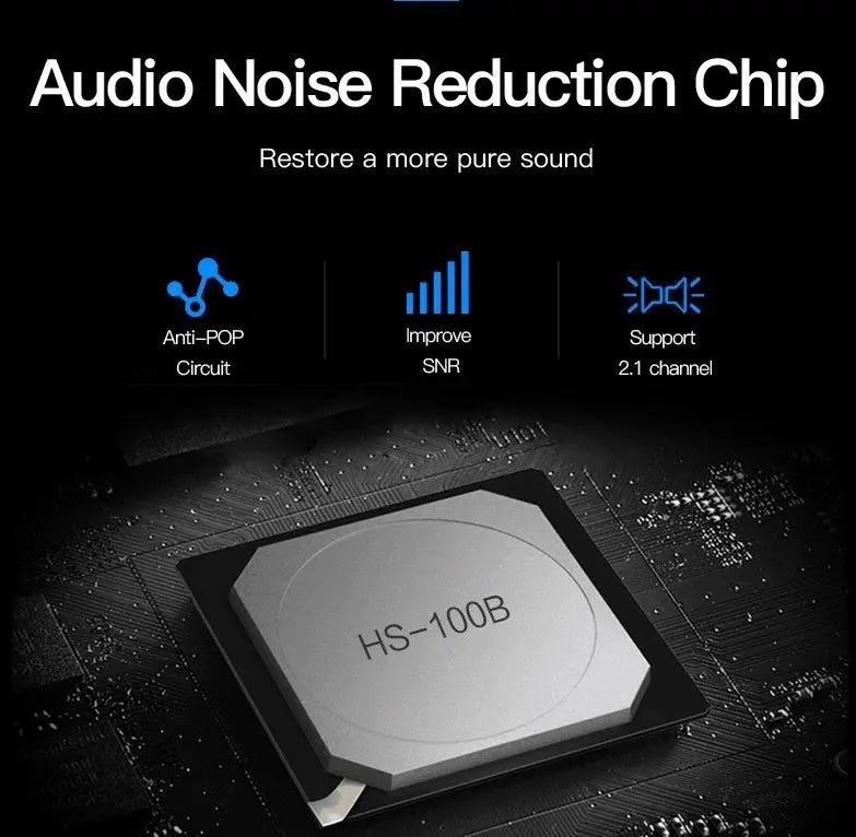 Usb Tarjeta De Sonido Externa 2,1 Canales Jack 3,5mm Vention Negro