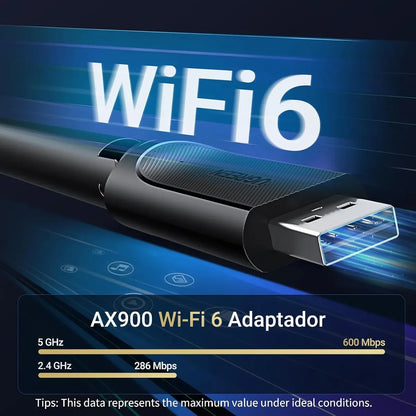 Adaptador De Red Wifi 6 Dual Band Ax900 5ghz 6db Ugreen