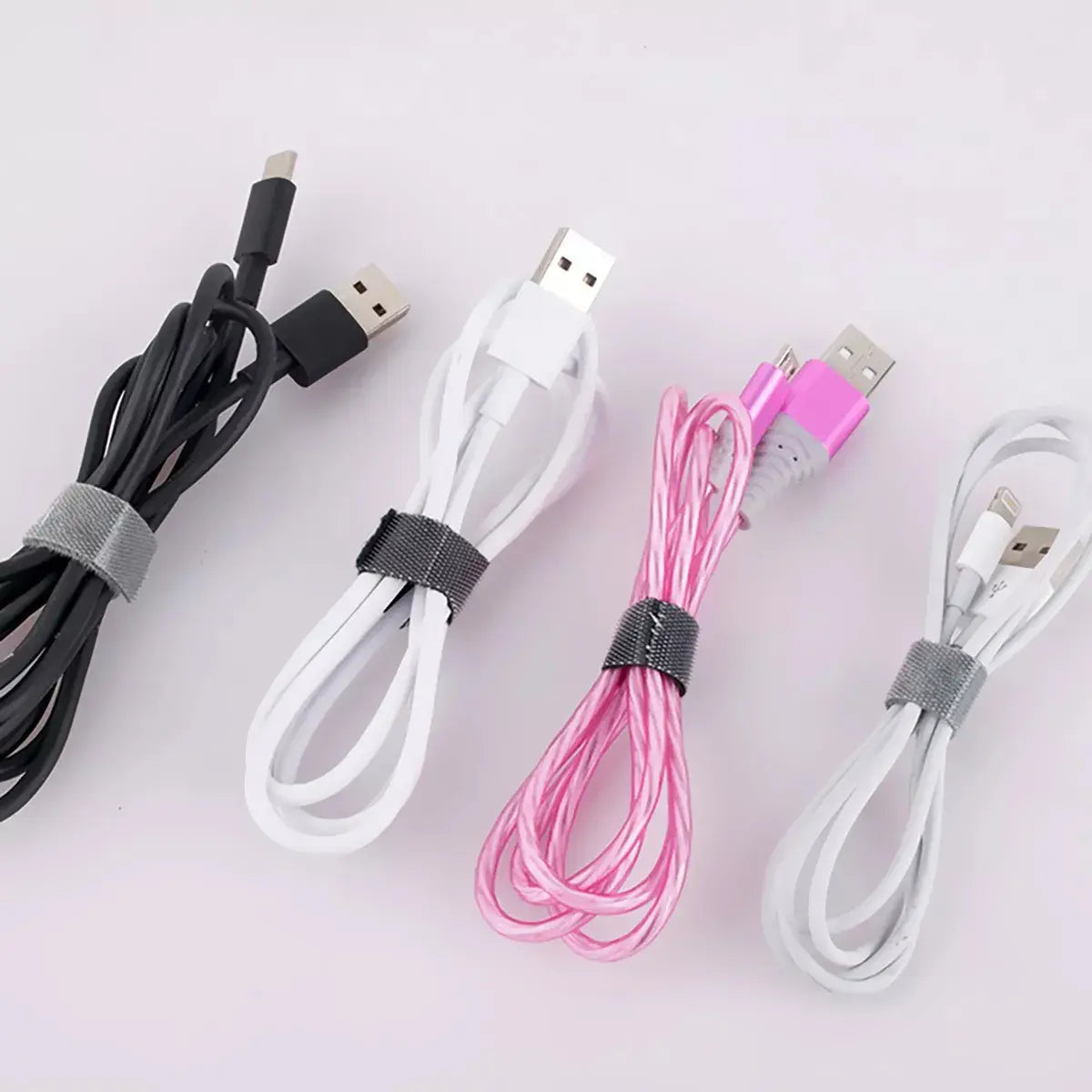 Tira Organizadora De Cable Velcro Autoadhesivo 3 Metros Evox Negro