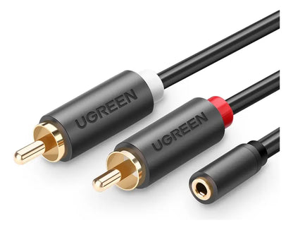 Cable Adaptador Audio Aux 3,5mm Hembra A 2rca 1m Ugreen