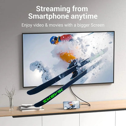 Cable Adaptador Usb C A Hdmi 1m Trenzado 4k 60hz Vention Negro