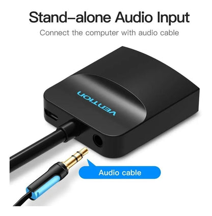 Cable Adaptador Vga Macho A Hdmi 15cm Vention