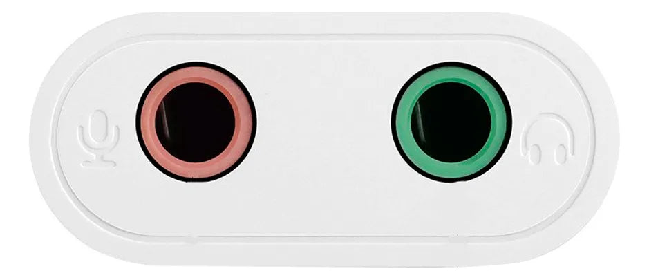 Adaptador Audio Usb A Auxiliar 3,5mm Microfono Blanco Ugreen