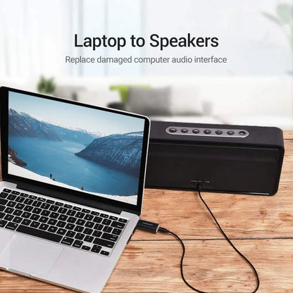 Tarjeta Sonido Externa Usb Jack 3,5 Audio 4 Polos Vention