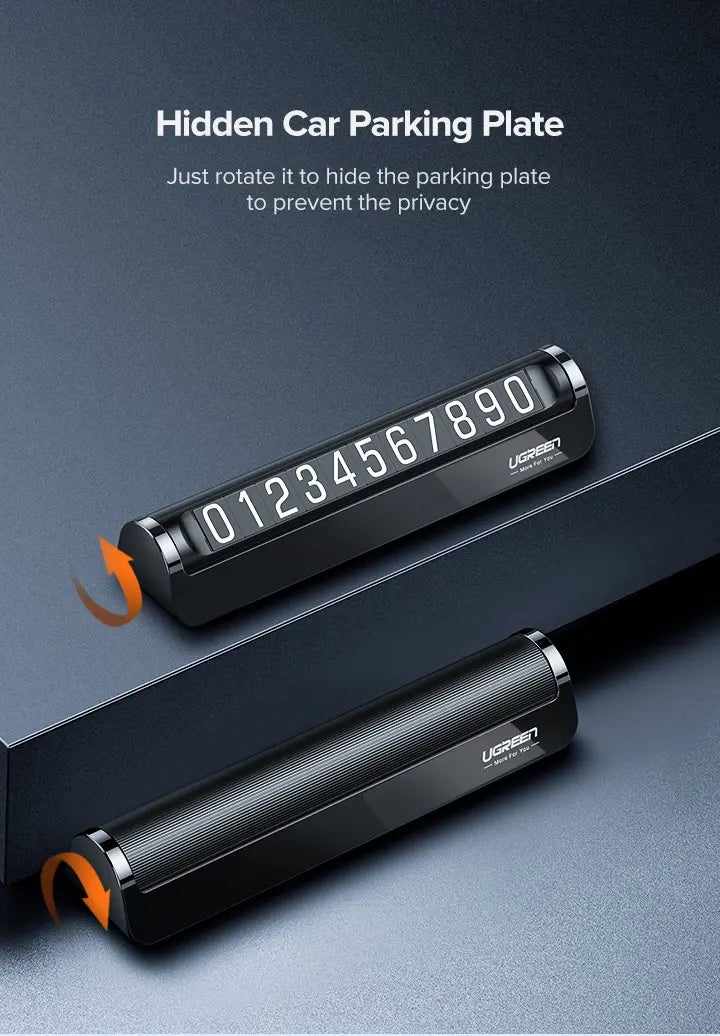 Tarjeta Para Estacionamiento Temporal Para Automovil Ugreen Negro