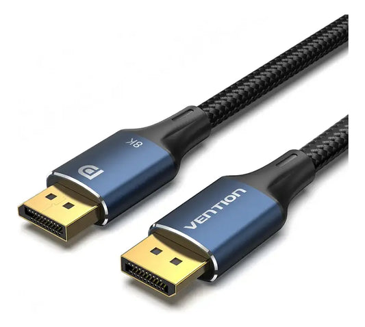 Cable Display Port 8k 60hz Hdr Gsync Aluminio 3 M Vention
