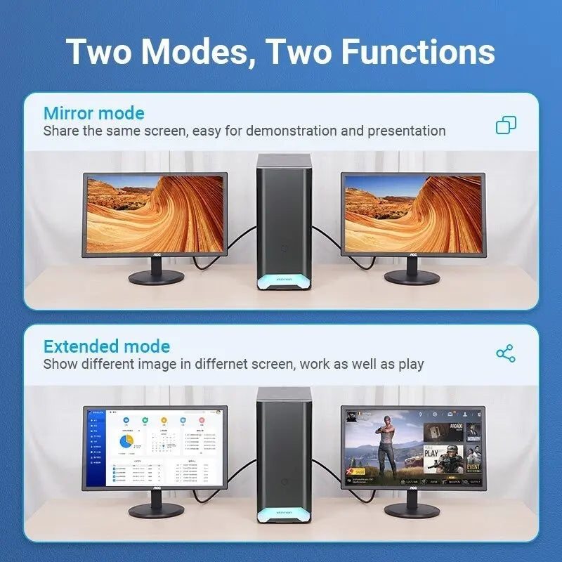 Adaptador Conversor Display Port A Hdmi Hembra 4k Vention
